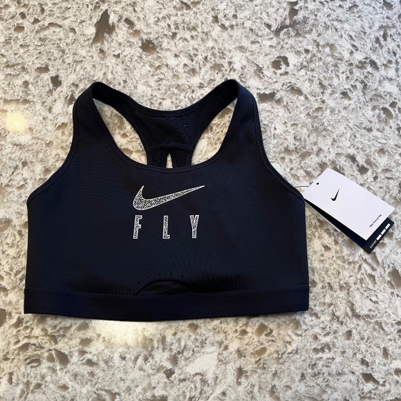 Nike Other - NEW Nike Swoosh Fly High Support Non Padded Sports Bra DQ5033-010